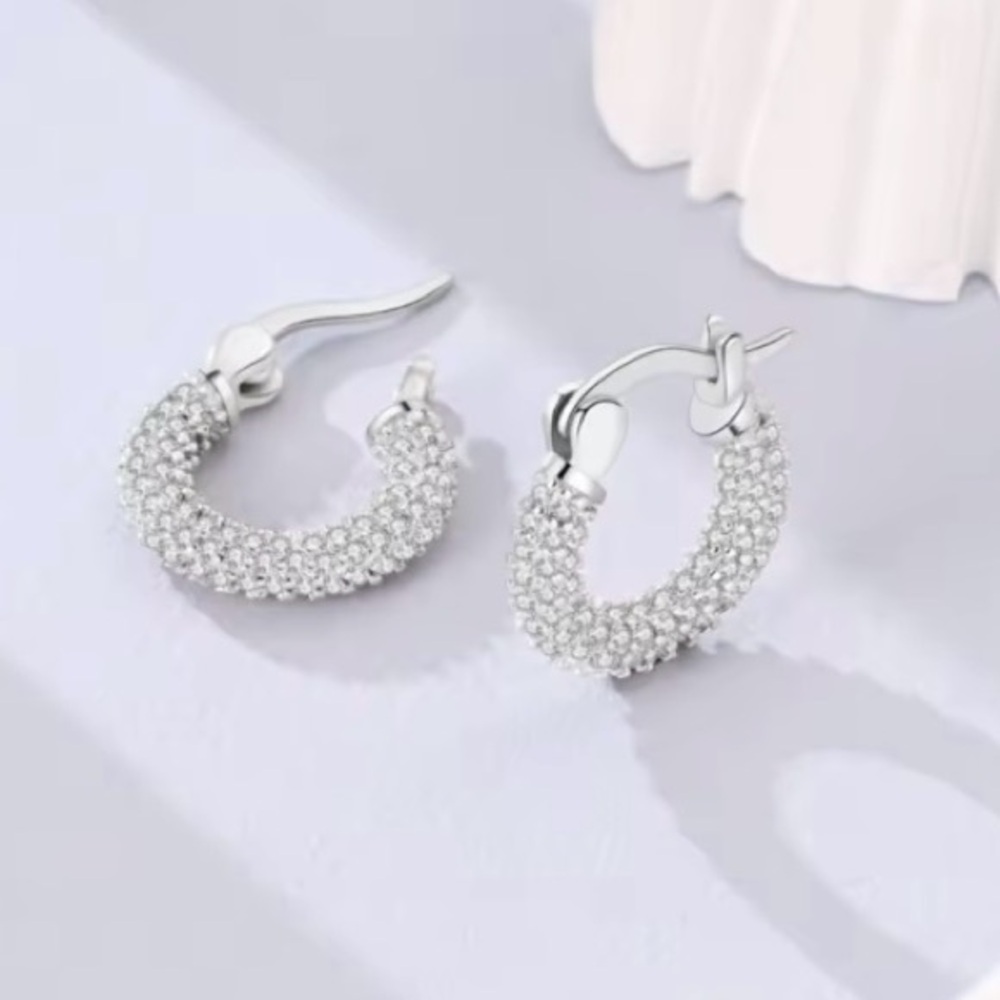 New .925 Sterling Crystal Earrings